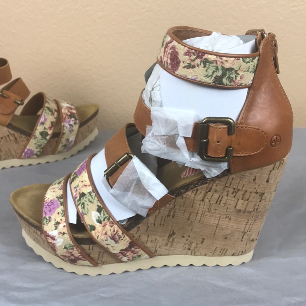 80%20 Willa Buckled Wedge Sandals Size 8.5 M - Picture 4 of 7